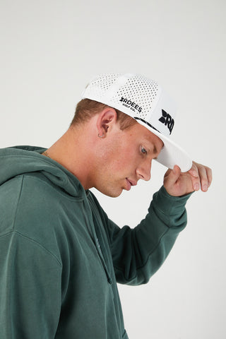 BRDEES Performance Trucker Snapback - White